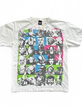 Vintage Y2K Marvel Comics Pop Art Character T Shirt Men's Medium